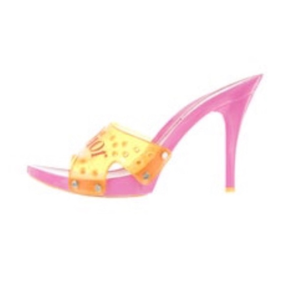 RARE Vintage Christian DiorJelly Platform Barbie Heels💖Price Firm! - Picture 10 of 12